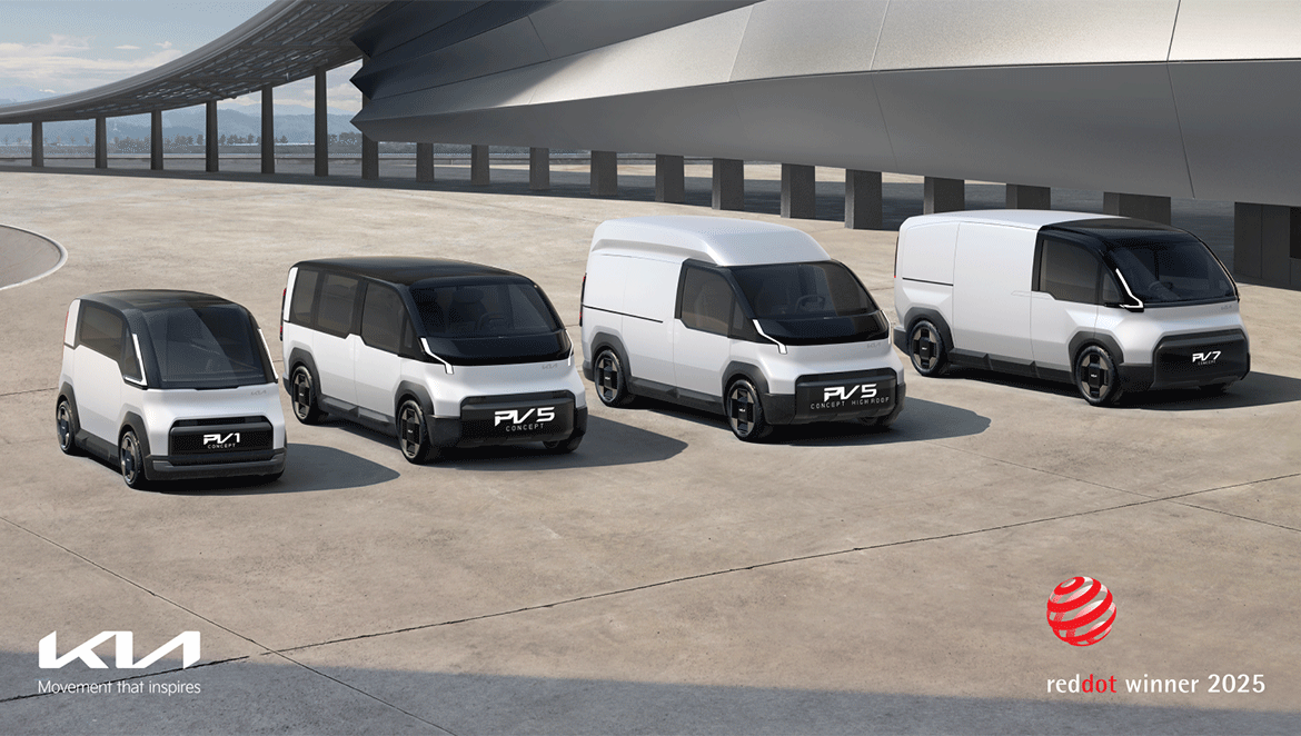 Le design Kia triomphe aux Red Dot Award - Design Concept 2025 avec cinq récompenses, dont la plus prestigieuse pour le PV5 WKNDR